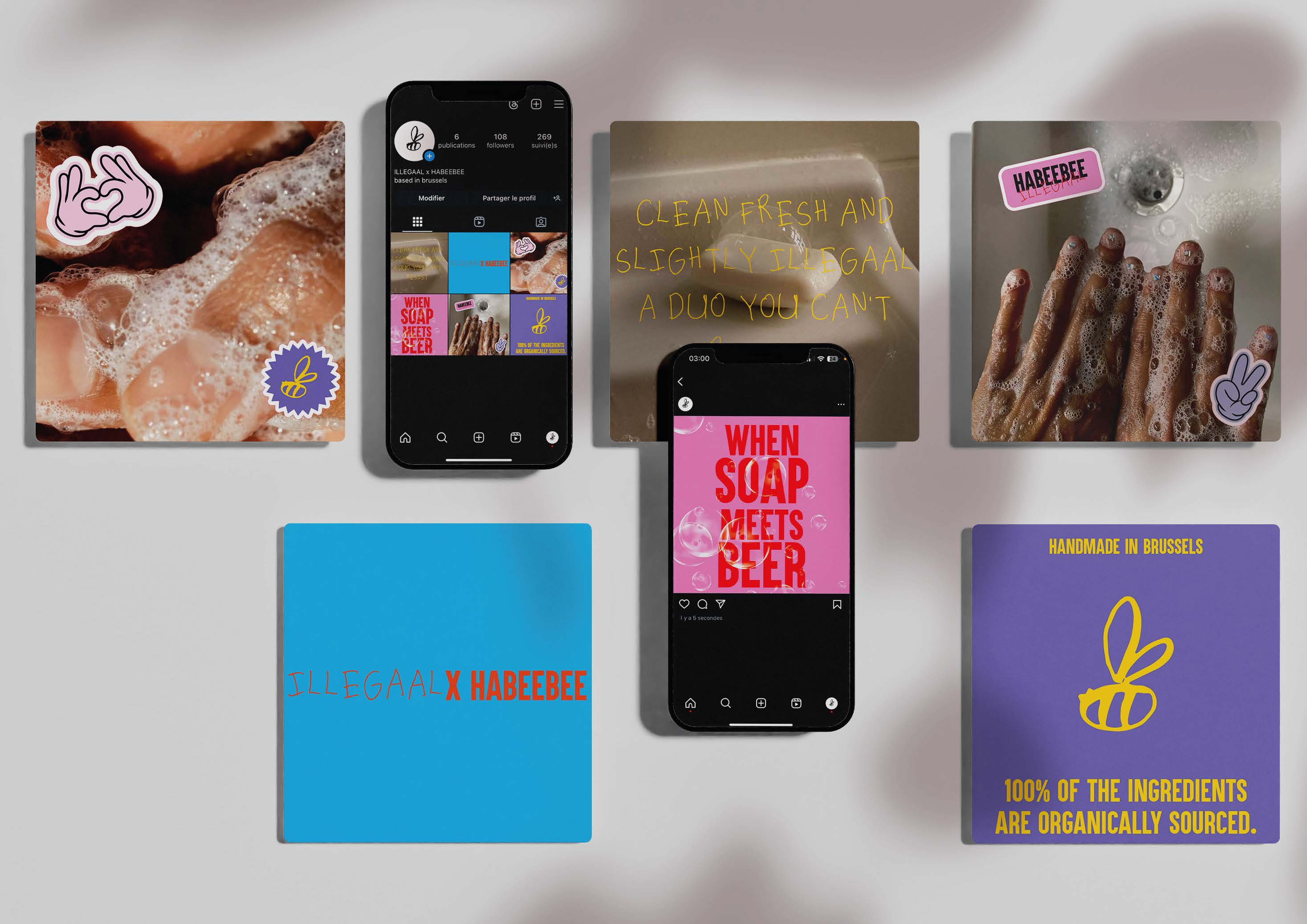 Identité visuelle — ILLEGAAL x HABEEBEE