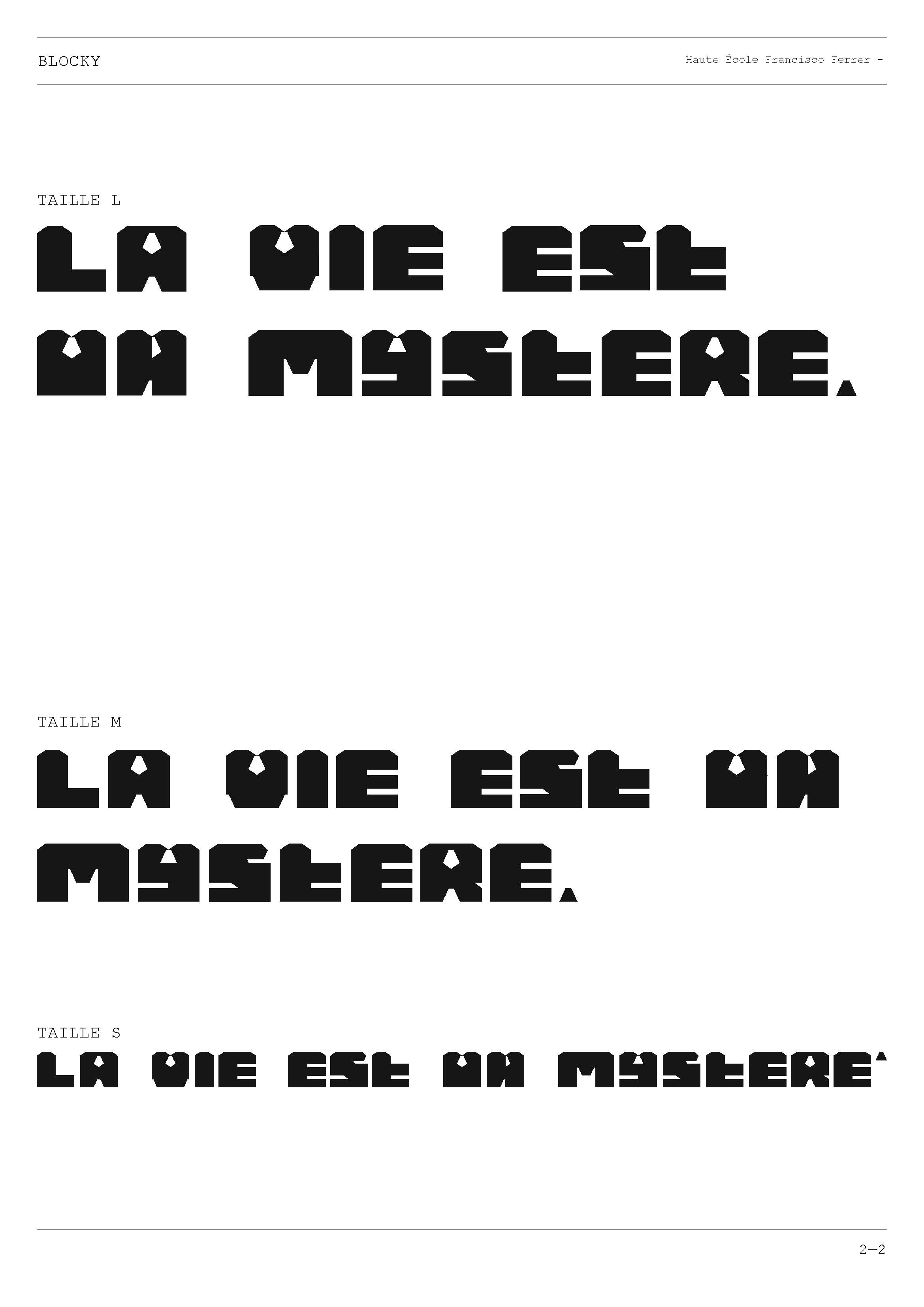 Typographies modulaires