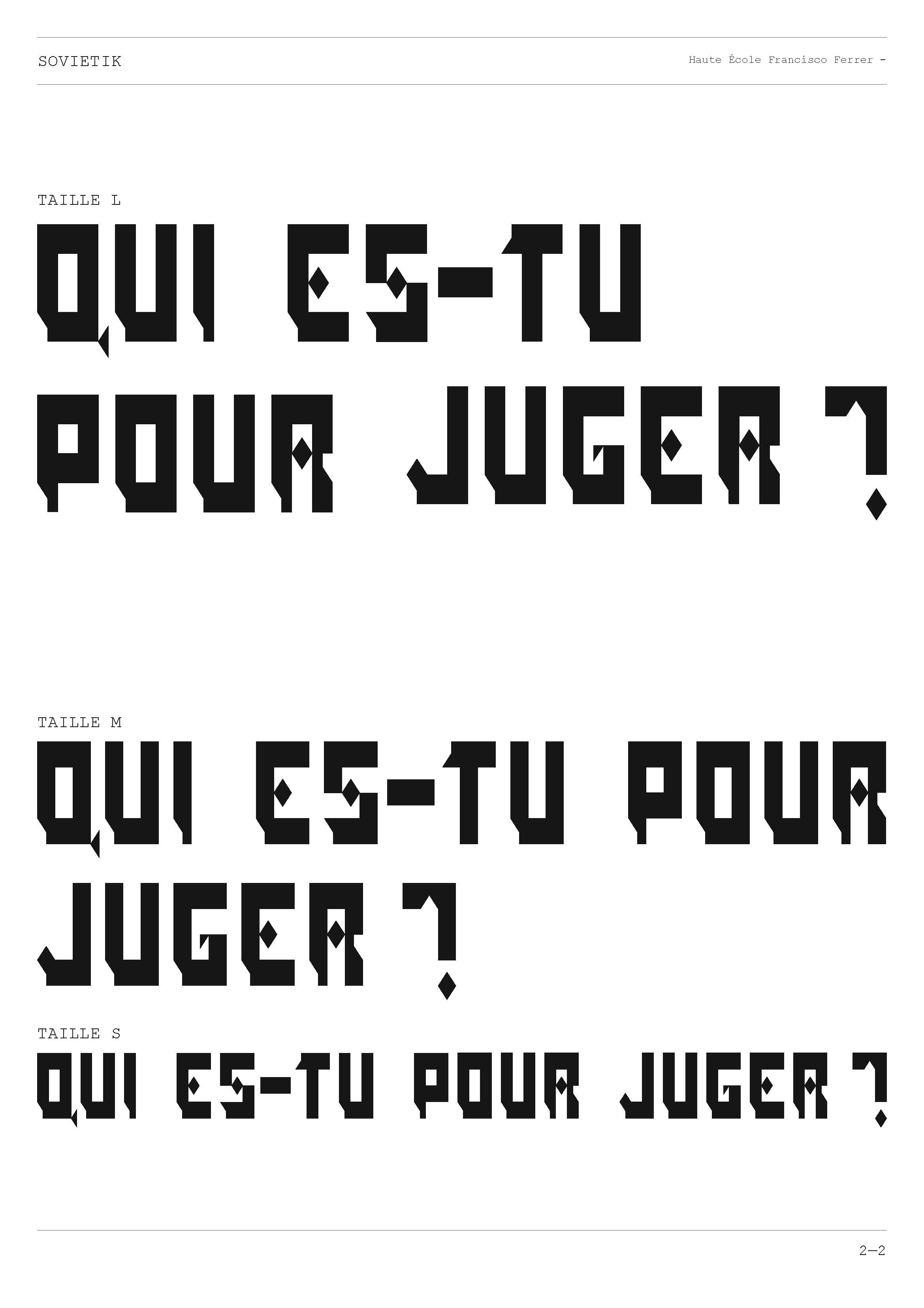 Typographies modulaires