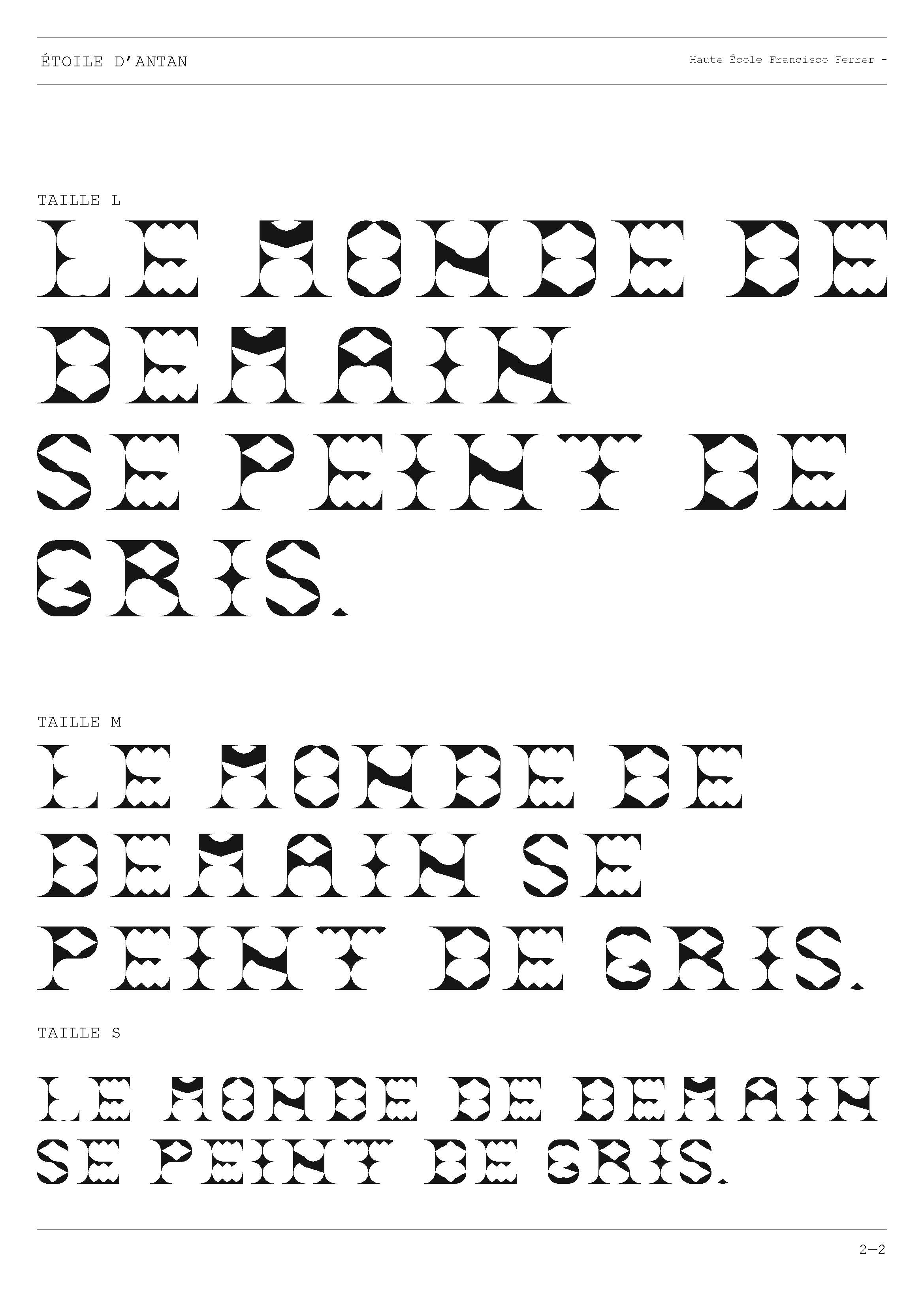 Typographies modulaires