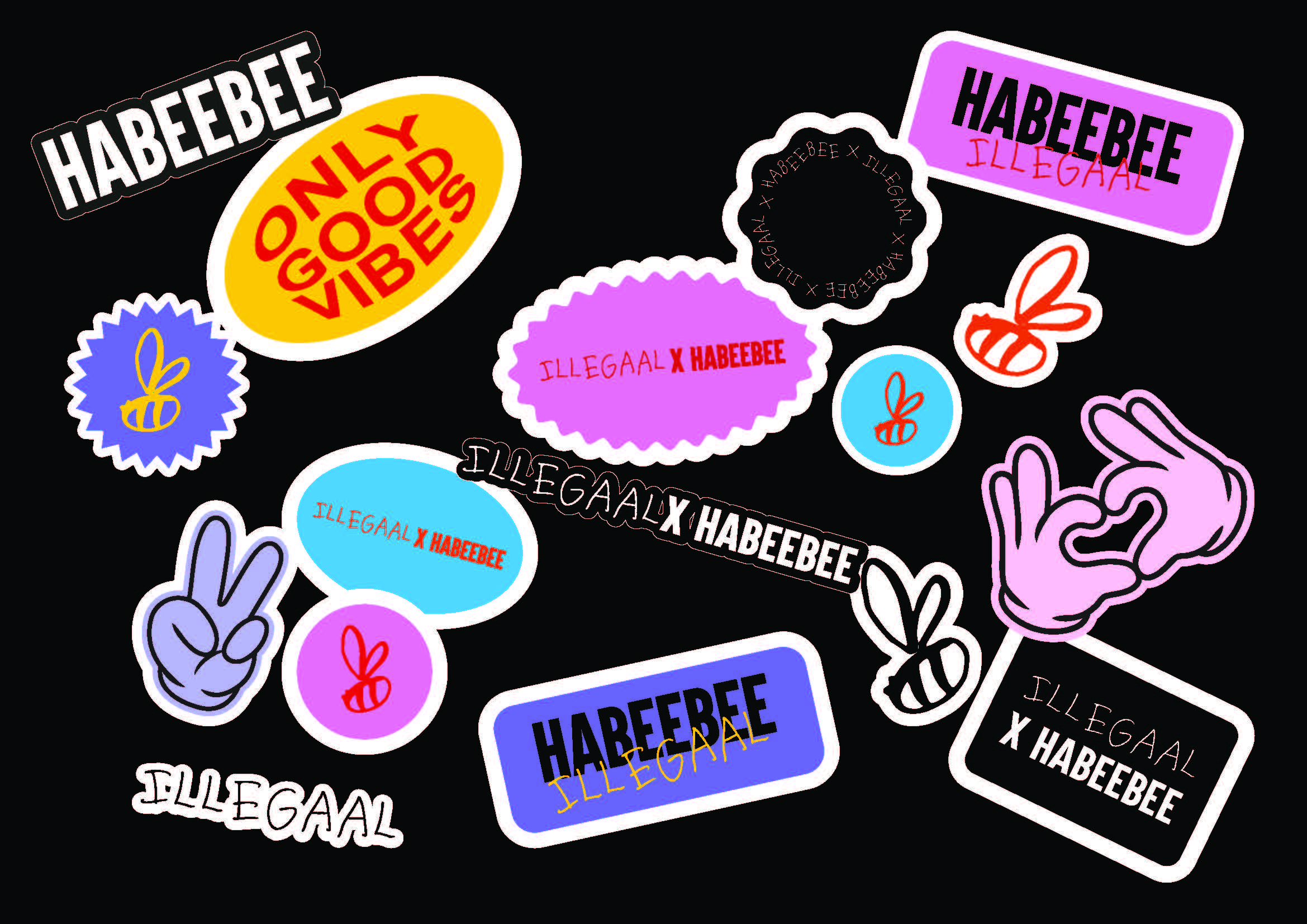 Identité visuelle — ILLEGAAL x HABEEBEE