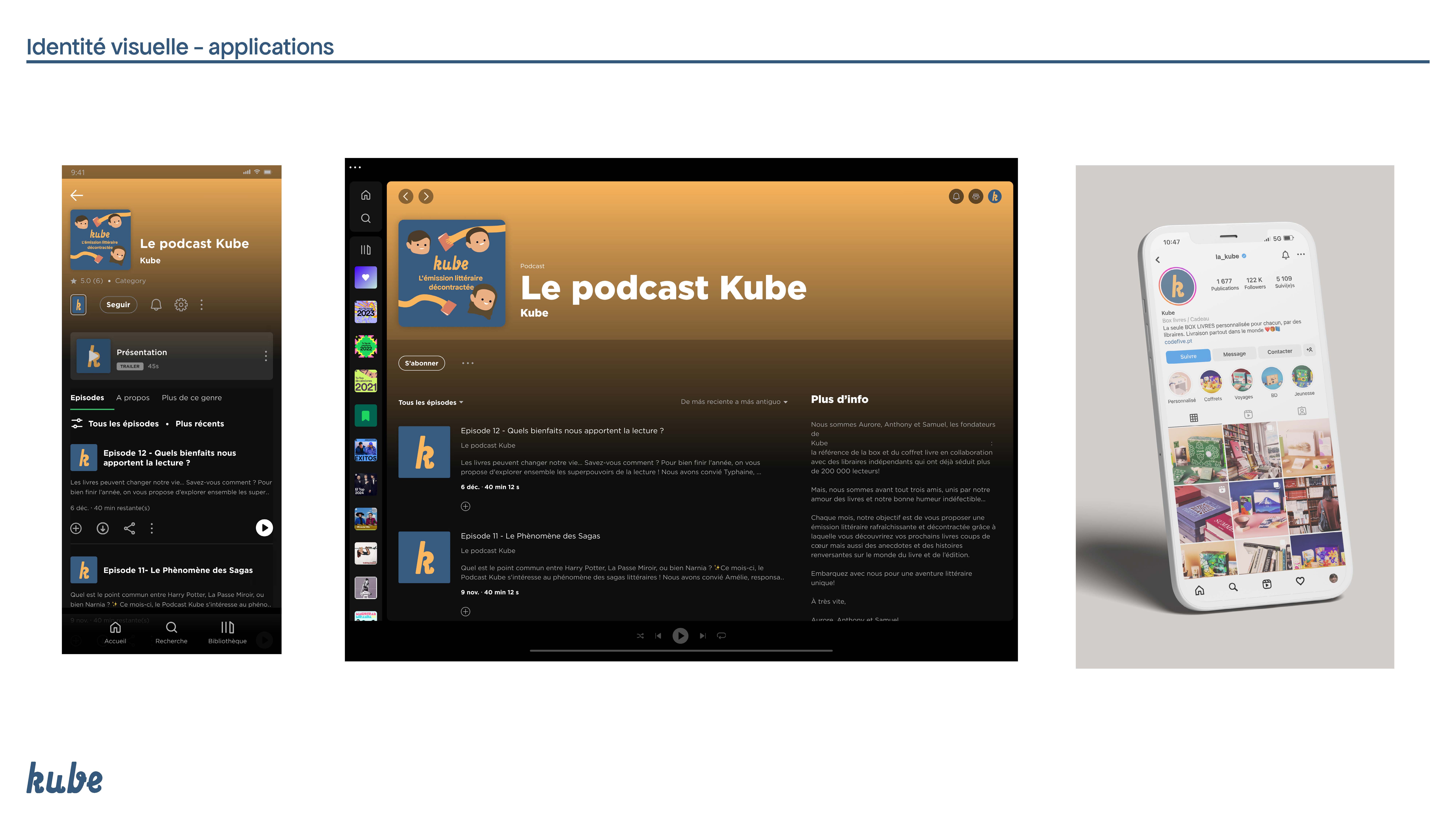 Identité visuelle pour Kube
