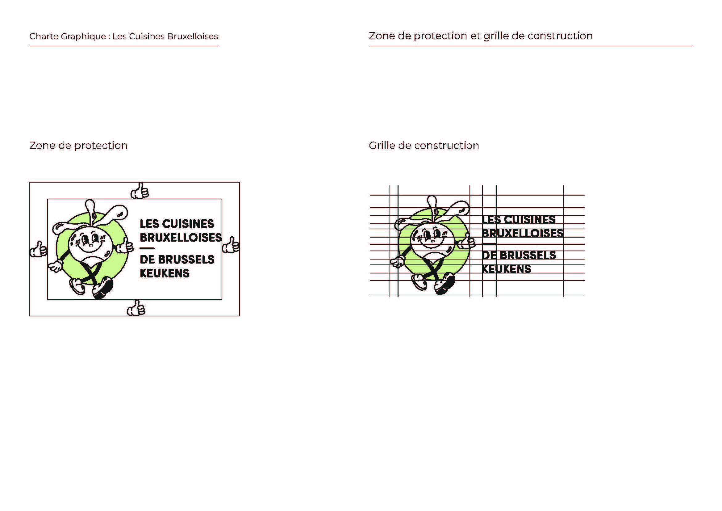 Identité visuelle pour les Cuisines Bruxelloises