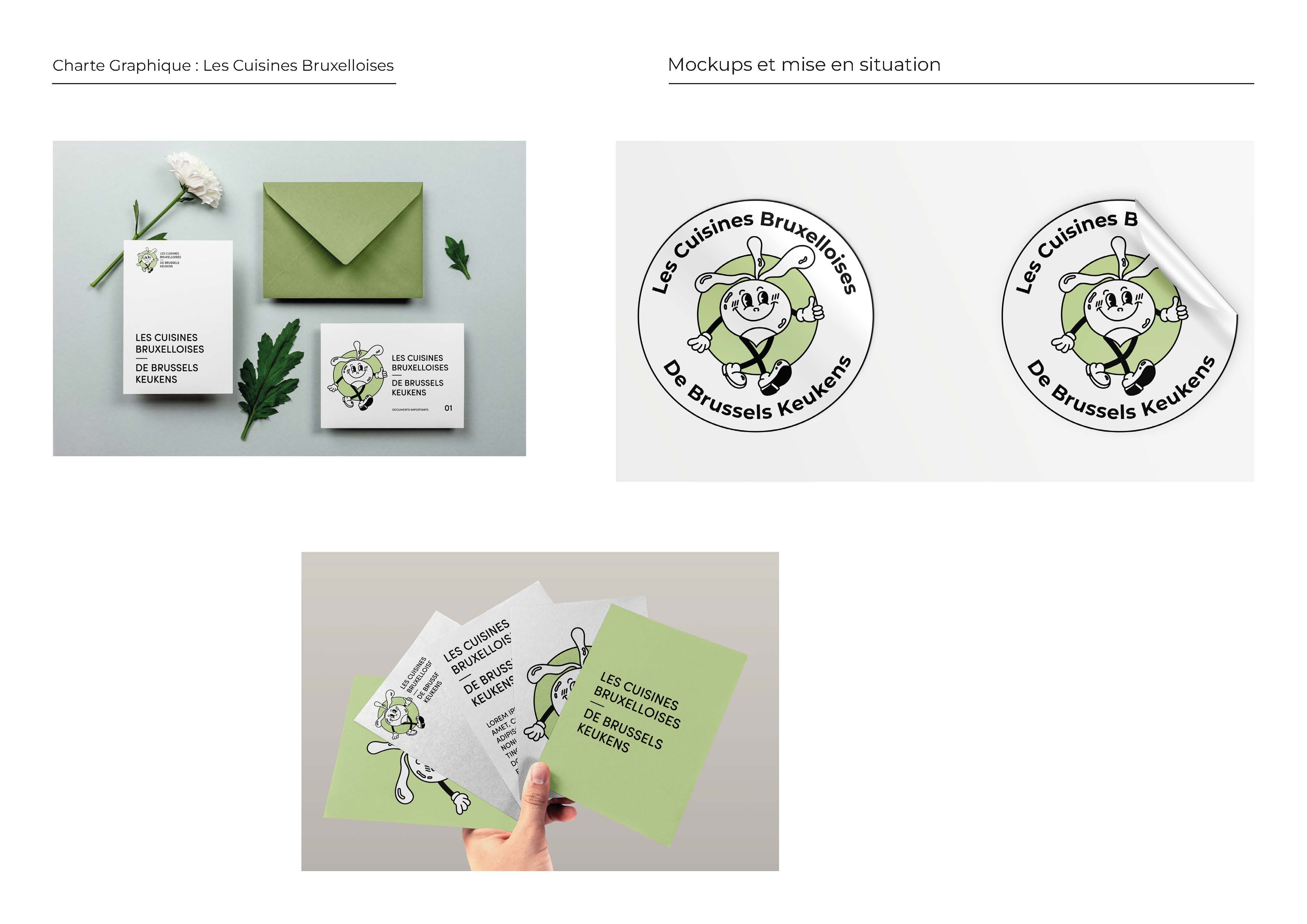 Identité visuelle pour les Cuisines Bruxelloises