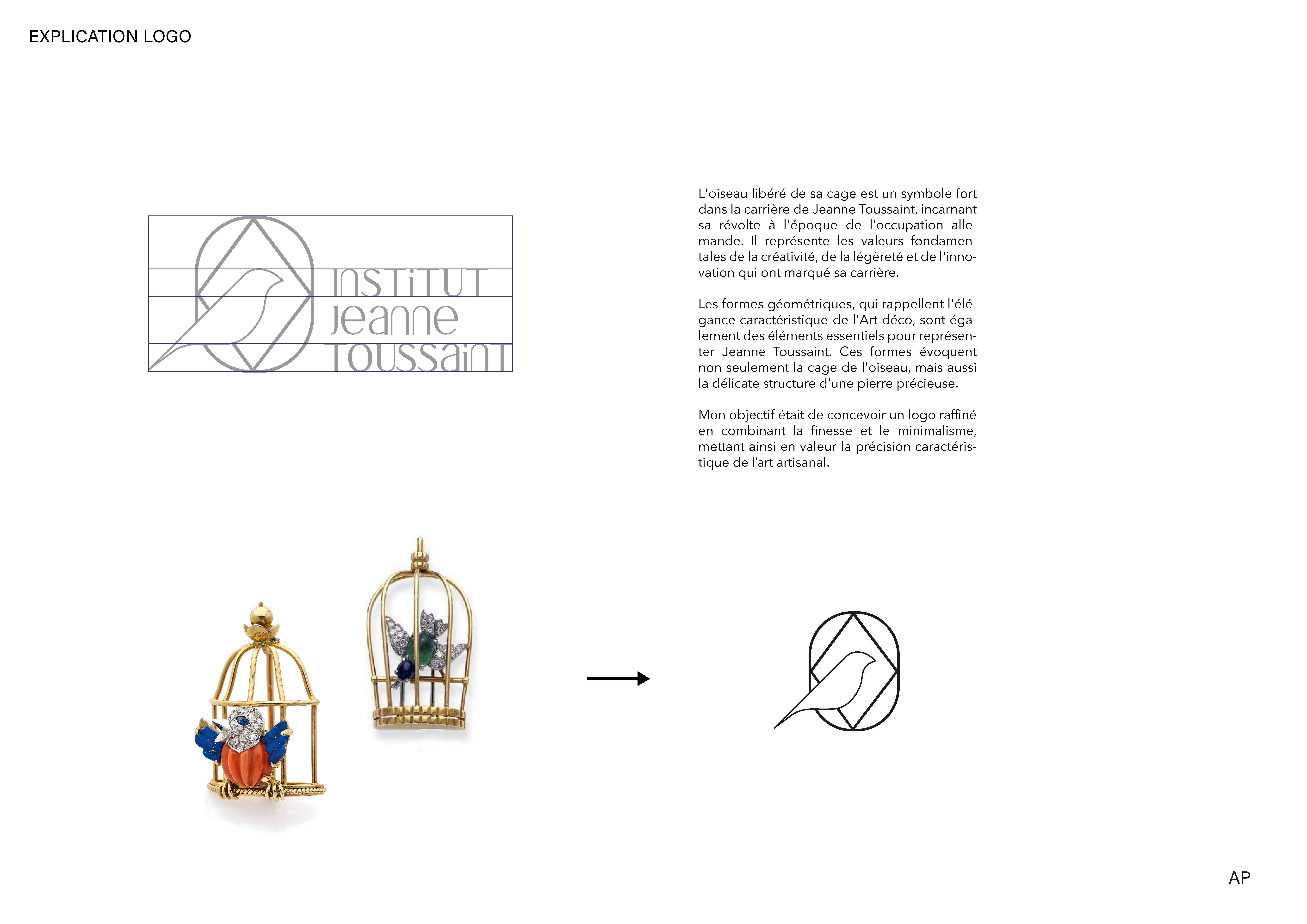 Identité visuelle — Jeanne Toussaint