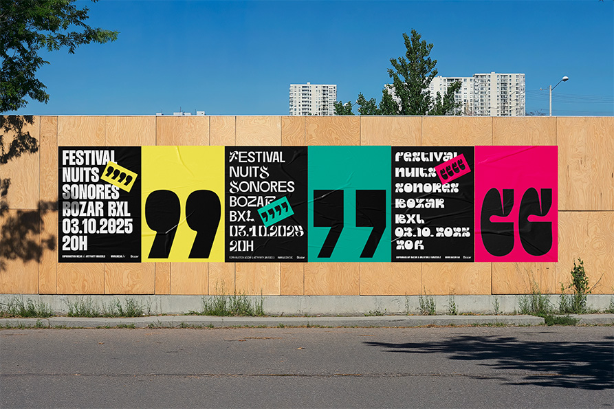 Affiches pour les Nuits Sonores