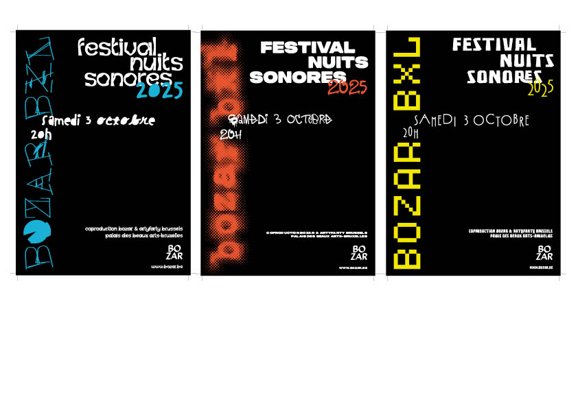 Affiches pour les Nuits Sonores