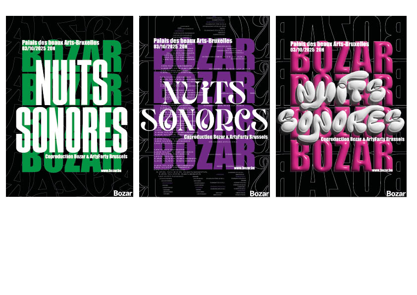 Affiches pour les Nuits Sonores